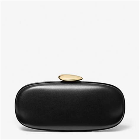 michael kors tina sm|Tina Small Leather Minaudière .